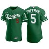 Los Angeles Dodgers Freddie Freeman 5 Mlb Player Green Jersey Gift For Dodgers Fans - Robokeg