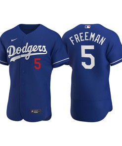 Los Angeles Dodgers Freddie Freeman 5 Mlb Player Royal Jersey Gift For Dodgers Fans - Robokeg