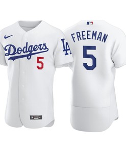 Los Angeles Dodgers Freddie Freeman 5 Mlb Player White Jersey Gift For Dodgers Fans - Robokeg
