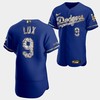Los Angeles Dodgers Gavin Lux Royal Jersey 9 Golden Diamond 2022-23-23 Uniform - Robokeg