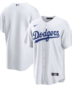 Los Angeles Dodgers Home Blank Men Jersey - White - Robokeg
