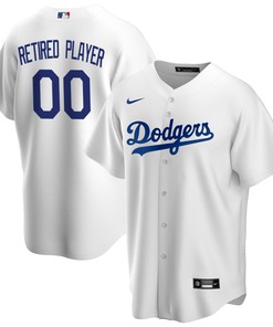 Los Angeles Dodgers Home Pick-a-player Retired Roster Replica Jersey - White Custom Jerseys Mlb - Robokeg