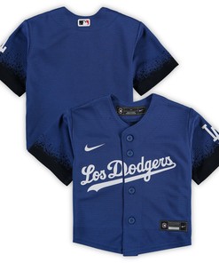 Los Angeles Dodgers Infant 2021 Mlb City Connect Replica Jersey - Royal - Robokeg