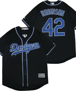 Los Angeles Dodgers Jackie Robinson #42 2020 Mlb Black Jersey - Robokeg