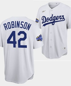 Los Angeles Dodgers Jackie Robinson White Jersey 42 2022-23 All-Star Uniform - Robokeg