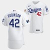 Los Angeles Dodgers Jackie Robinson White Jersey 42 75th Anniversary 2022-23 Uniform - Robokeg