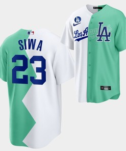 Los Angeles Dodgers JoJo Siwa 2022-23 All-Star Celebrity Softball Game 23 White Green Jersey - Robokeg