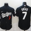 Los Angeles Dodgers Julio Urias #7 2020 Mlb Black Jersey - Robokeg