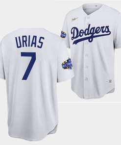 Los Angeles Dodgers Julio Urias White Jersey 7 2022-23 All-Star Uniform - Robokeg