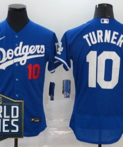 Los Angeles Dodgers Justin Turner #10 2020 Mlb Blue Jersey - Robokeg
