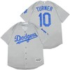 Los Angeles Dodgers Justin Turner #10 2020 Mlb Silver Jersey - Robokeg
