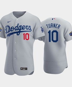 Los Angeles Dodgers Justin Turner 10 Alternate Gray 2022-23 All-Star Game Jersey - Robokeg
