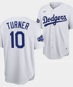 Los Angeles Dodgers Justin Turner White Jersey 10 2022-23 All-Star Uniform - Robokeg