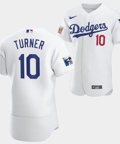 Los Angeles Dodgers Justin Turner White Jersey 10 Jackie Robinson 75th Anniversary 2022-23 Uniform - Robokeg