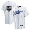 Los Angeles Dodgers Kings White Cool Base Stitched Jersey - Robokeg
