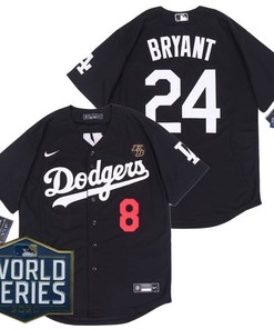 Los Angeles Dodgers Kobe Bryant #24 2020 Mlb Black Jersey - Robokeg