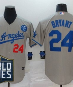 Los Angeles Dodgers Kobe Bryant #24 2020 Mlb Grey Jersey - Robokeg