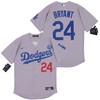 Los Angeles Dodgers Kobe Bryant #24 2020 Mlb Light Grey Jersey - Robokeg