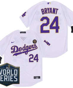 Los Angeles Dodgers Kobe Bryant #24 2020 Mlb White Jersey - Robokeg