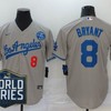 Los Angeles Dodgers Kobe Bryant #8 2020 Mlb Grey Jersey - Robokeg