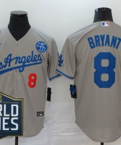 Los Angeles Dodgers Kobe Bryant #8 2020 Mlb Grey Jersey - Robokeg