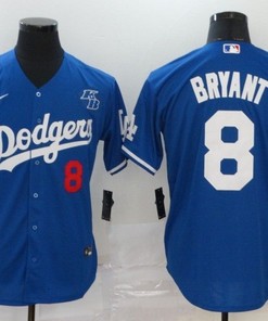 Los Angeles Dodgers Kobe Bryant #8 2020 Mlb Navy Blue Jersey - Robokeg