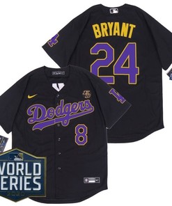 Los Angeles Dodgers Kris Bryant #24 2020 Mlb Black Jersey - Robokeg
