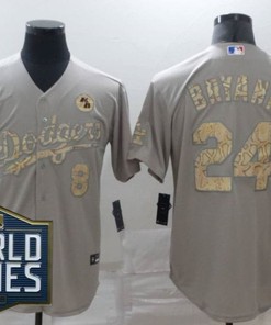 Los Angeles Dodgers Kris Bryant #24 2020 Mlb Grey Jersey - Robokeg
