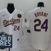 Los Angeles Dodgers Kris Bryant #24 2020 Mlb White Jersey - Robokeg