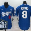 Los Angeles Dodgers Kris Bryant #8 2020 Mlb Blue Jersey - Robokeg