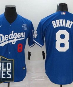 Los Angeles Dodgers Kris Bryant #8 2020 Mlb Blue Jersey - Robokeg
