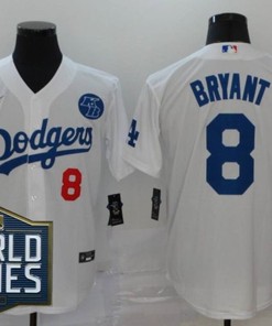 Los Angeles Dodgers Kris Bryant #8 2020 Mlb White Jersey - Robokeg