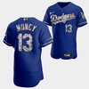 Los Angeles Dodgers Max Muncy Royal Jersey 13 Golden Diamond 2022-23-23 Uniform - Robokeg