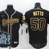 Los Angeles Dodgers Mookie Betts #50 2020 Mlb Black Jersey A2 - Robokeg
