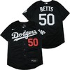 Los Angeles Dodgers Mookie Betts #50 2020 Mlb Black Jersey A4 - Robokeg