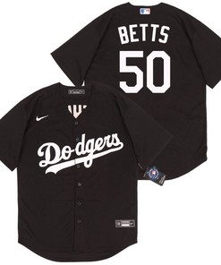 Los Angeles Dodgers Mookie Betts #50 2020 Mlb Black Jersey - Robokeg