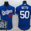 Los Angeles Dodgers Mookie Betts #50 2020 Mlb Blue Jersey - Robokeg