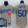 Los Angeles Dodgers Mookie Betts #50 2020 Mlb Grey Jersey - Robokeg
