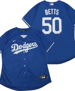 Los Angeles Dodgers Mookie Betts #50 2020 Mlb Navy Blue Jersey - Robokeg