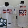 Los Angeles Dodgers Mookie Betts #50 2020 Mlb White Jersey A3 - Robokeg