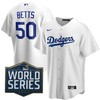 Los Angeles Dodgers Mookie Betts #50 2020 Mlb White Jersey A5 - Robokeg