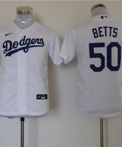 Los Angeles Dodgers Mookie Betts #50 2020 Mlb White Jersey A6 - Robokeg