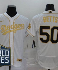 Los Angeles Dodgers Mookie Betts #50 2020 Mlb White Jersey - Robokeg