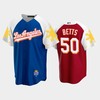 Los Angeles Dodgers Mookie Betts 50 2022-23 Royal Red Filipino Heritage Night Jersey - Robokeg