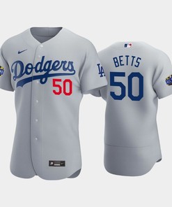 Los Angeles Dodgers Mookie Betts 50 Alternate Gray 2022-23 All-Star Game Jersey - Robokeg