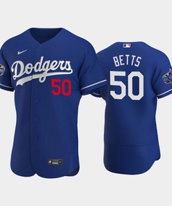 Los Angeles Dodgers Mookie Betts 50 Alternate Royal 2022-23 All-Star Game Jersey - Robokeg
