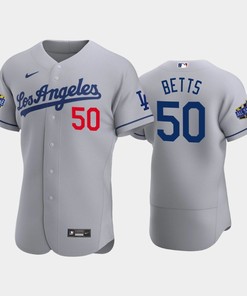 Los Angeles Dodgers Mookie Betts 50 Road Gray 2022-23 All-Star Game Jersey - Robokeg
