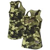 Los Angeles Dodgers New Era Womens 2022 Mlb Armed Forces Day Camo Racerback Tank Top - Green - Robokeg