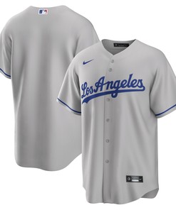 Los Angeles Dodgers Road Replica Team Jersey - Gray Mlb - Robokeg