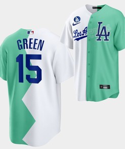Los Angeles Dodgers Shawn Green 2022-23 All-Star Celebrity Softball Game 15 White Green Jersey - Robokeg